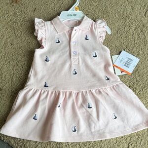 Little Me Light Pink Nautical Dress
